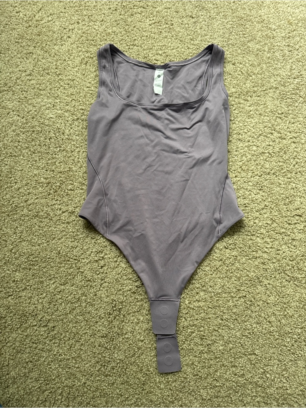 lululemon athletica Gray Scoop Neck Bodysuit